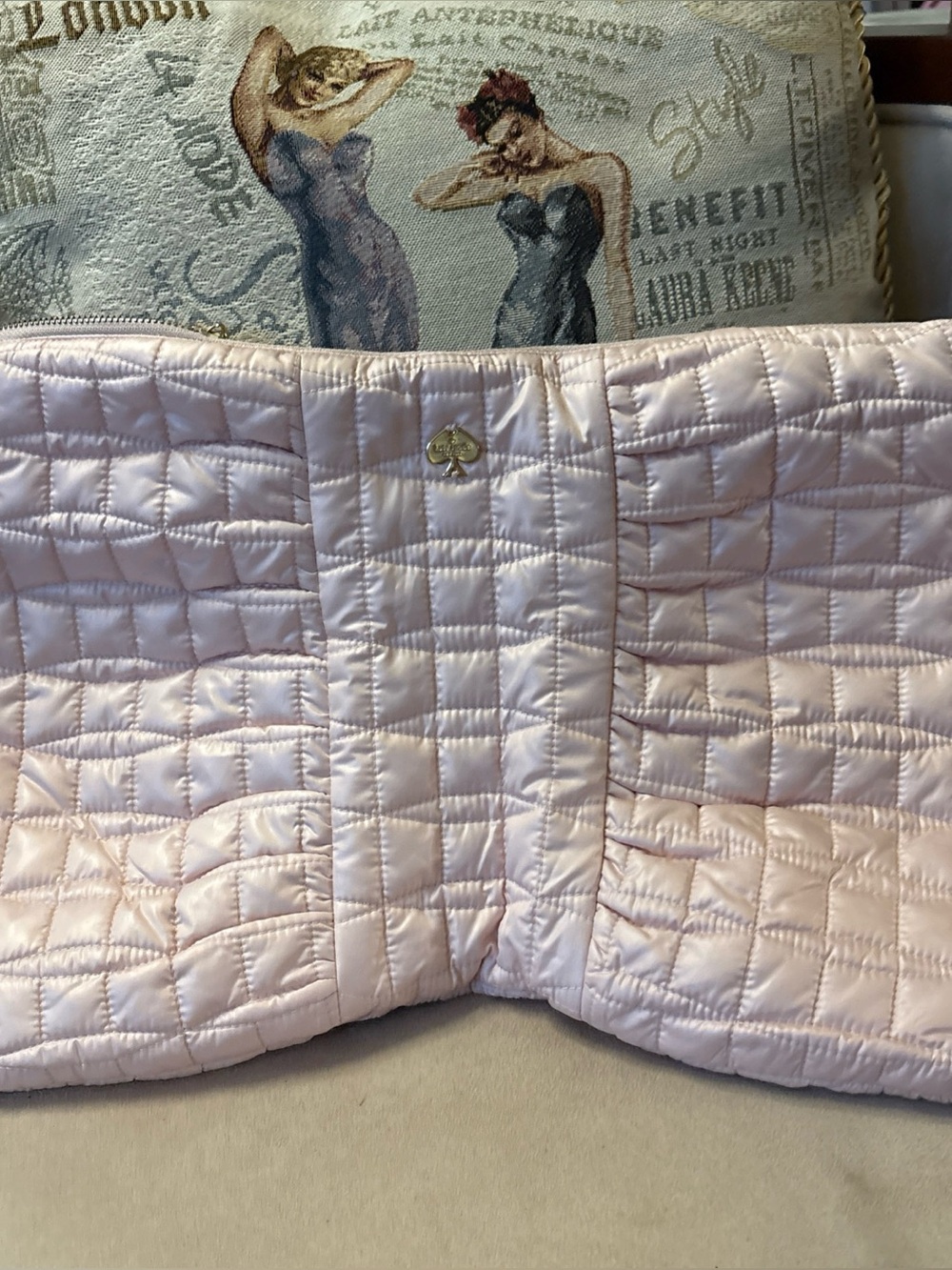 Kate Spade Quilted Pink Large bag ( NWOT)
